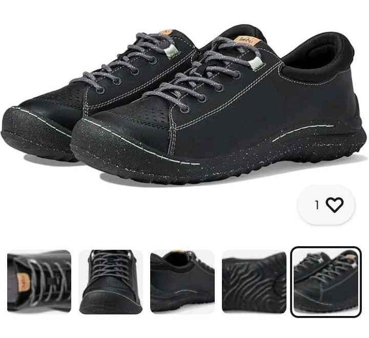 Jambu Women's Shoe Black Comfort Lace Up 8.5 Vegan Leather Clover Plant Based