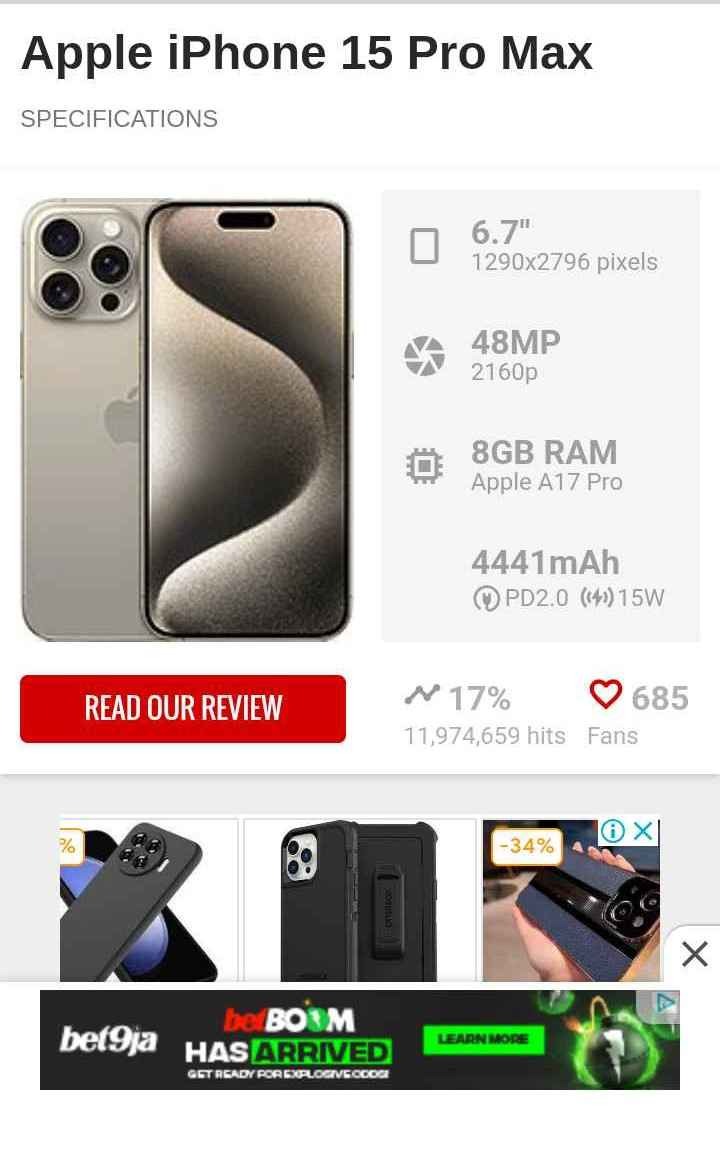 Apple iPhone 15 Pro Max