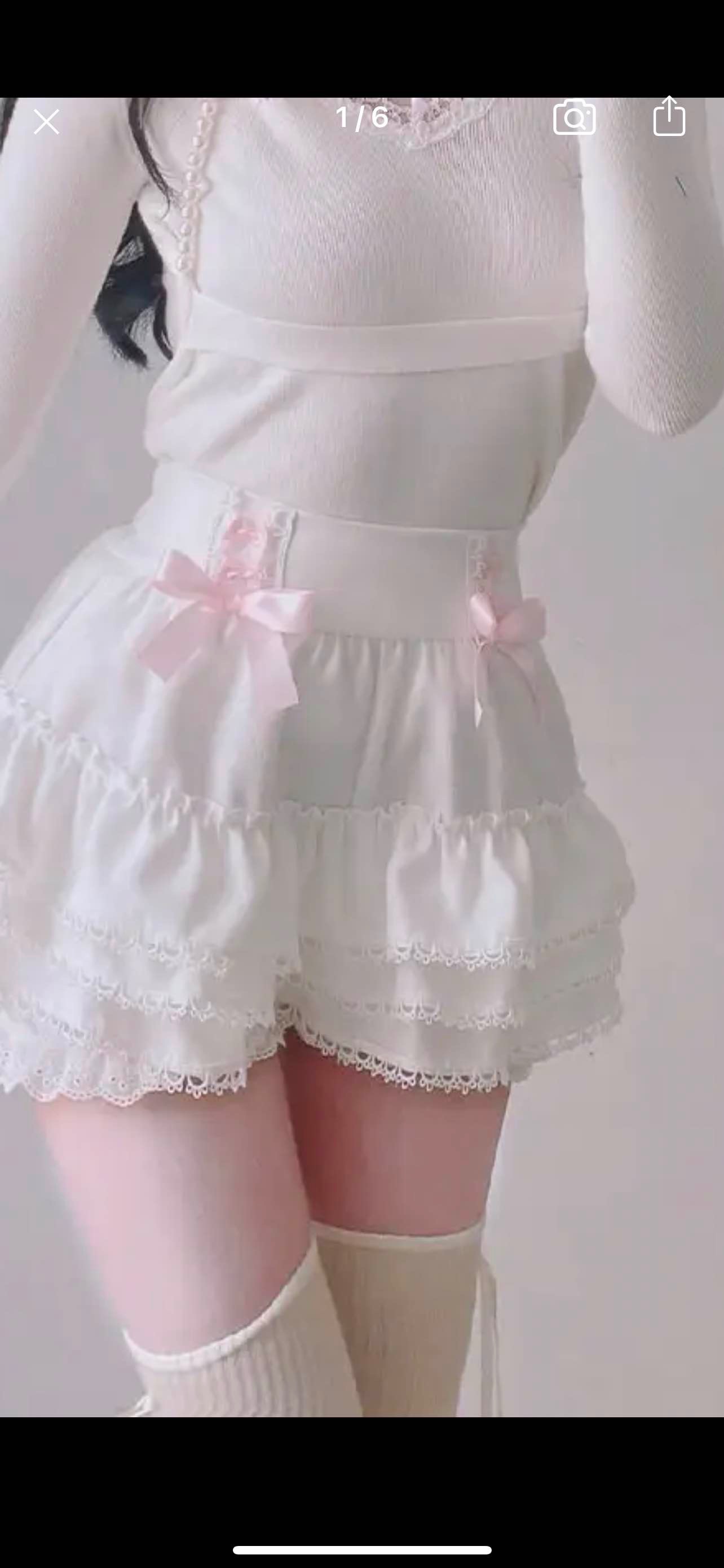 Kawaii Skirts Women Summer Pink Bow Cake Skirt Elastic Waist A-line Mini Shorts Skirt for Sweet Girls
