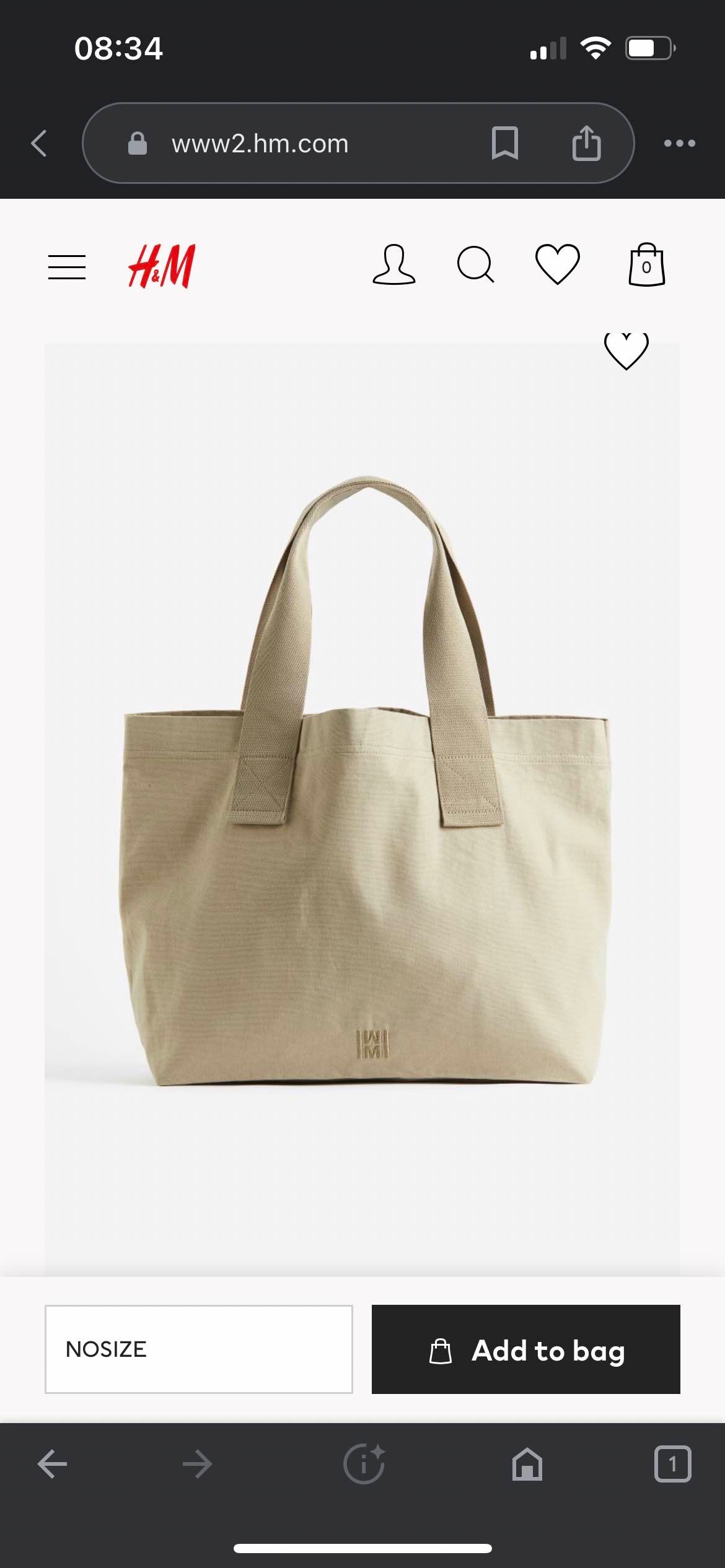 Cotton Canvas Tote Bag