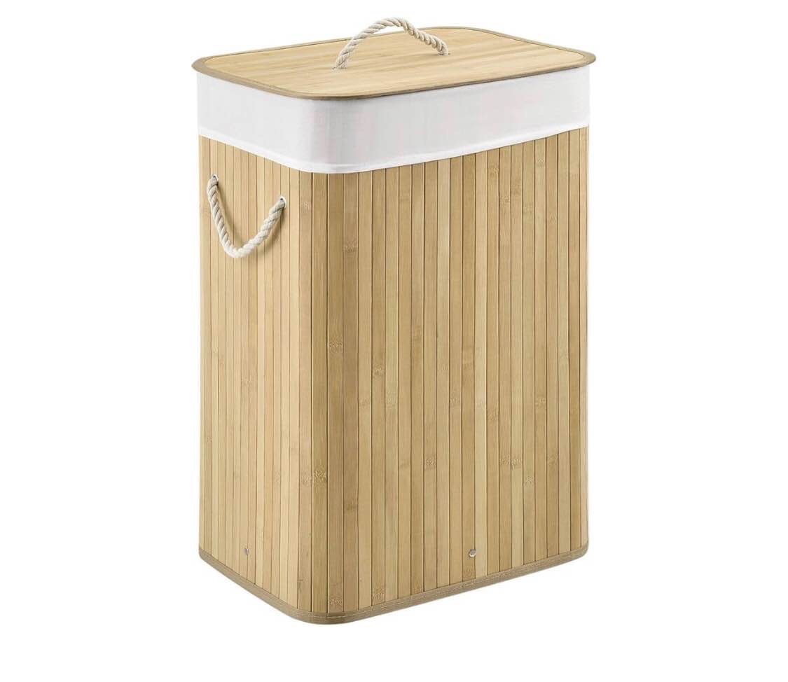 Bamboo laundry basket