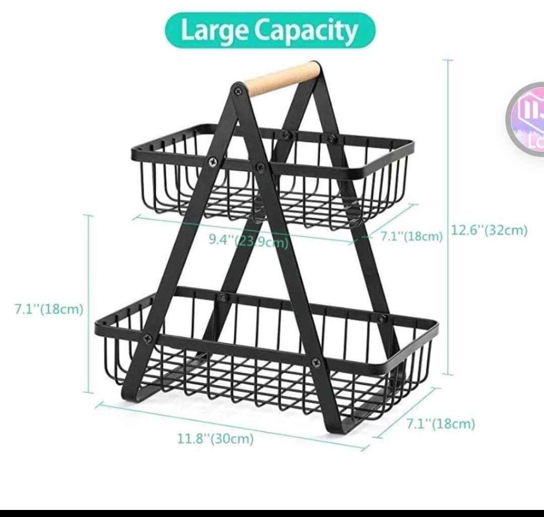 2 tier fruit basket