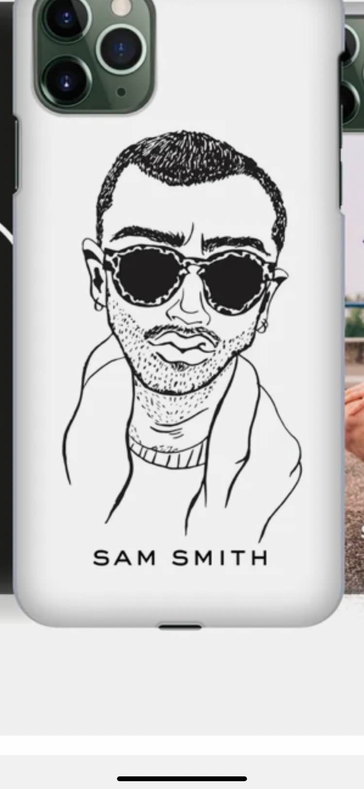 Sam Smith Illustration iPhone Case