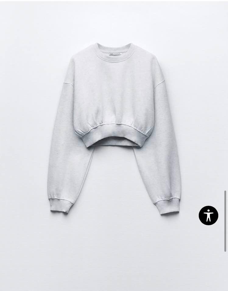 BASIC CROP SWEATSHIRT
