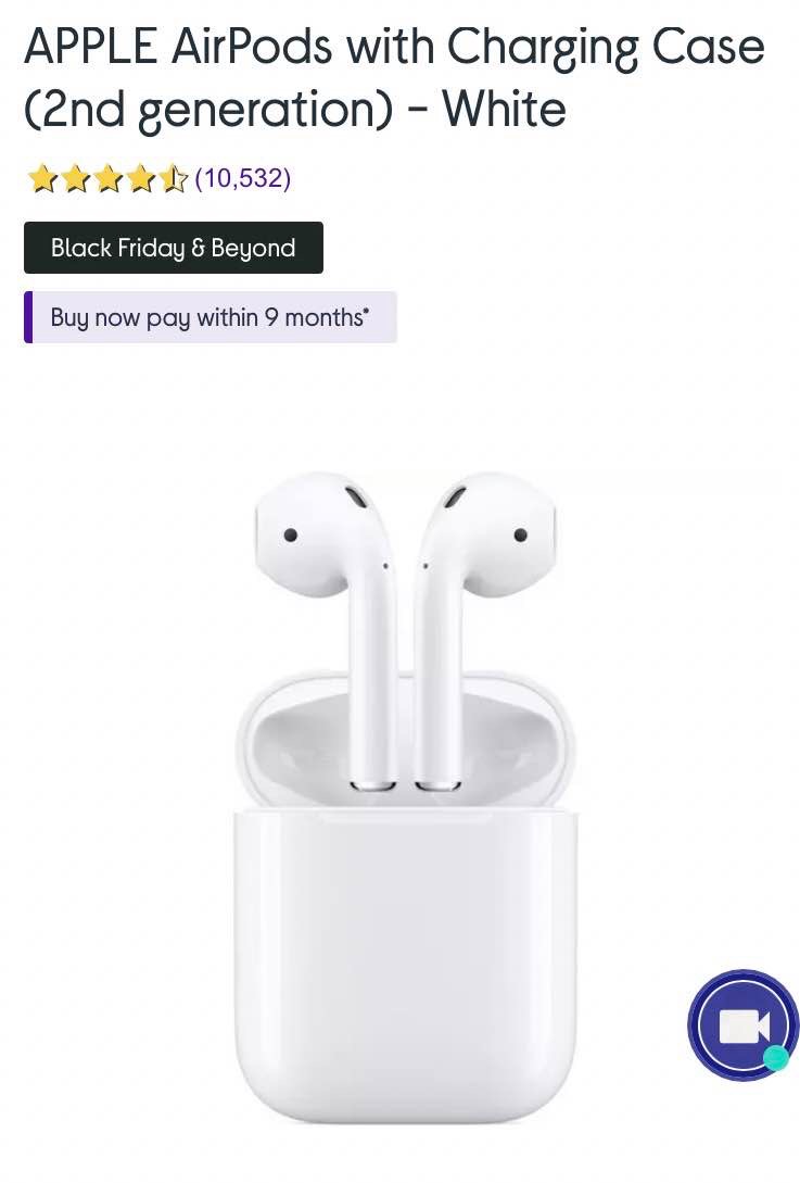 AirPods with Charging Case (2nd generation) - White
