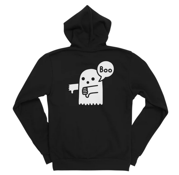 Ghost of Disapproval Zip-Up Hoodie