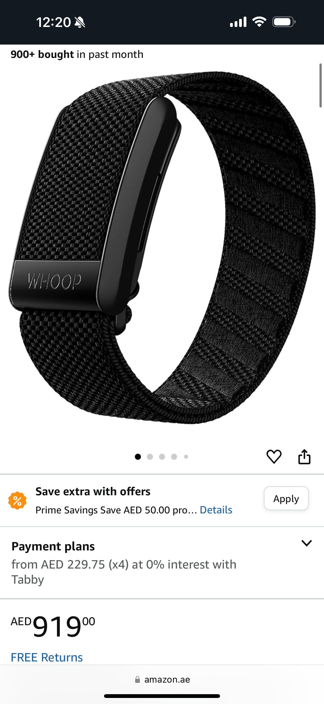 WHOOP 4.0 With 12 Month Subscription – Wearable Health, Fitness & Activity Tracker – Continuous Monitoring, Performance Optimization, Heart Rate Tracking – Improve Sleep, Strain, Recovery, Wellness