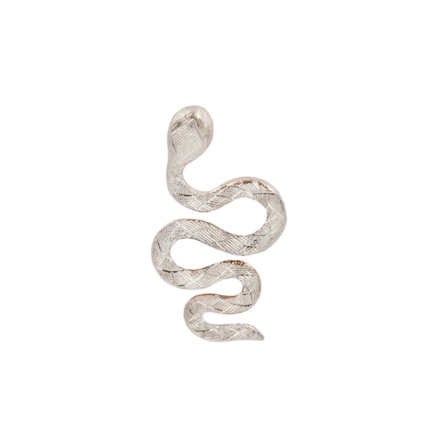 Engraved Snake Stud