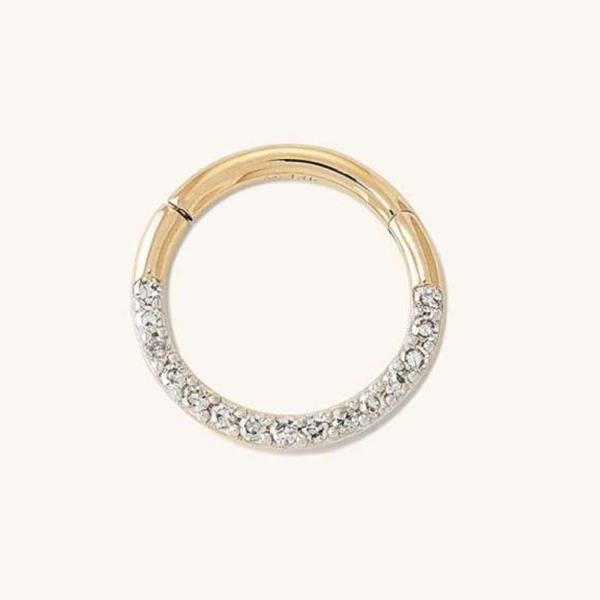Mejuri diamond cartilage hoop