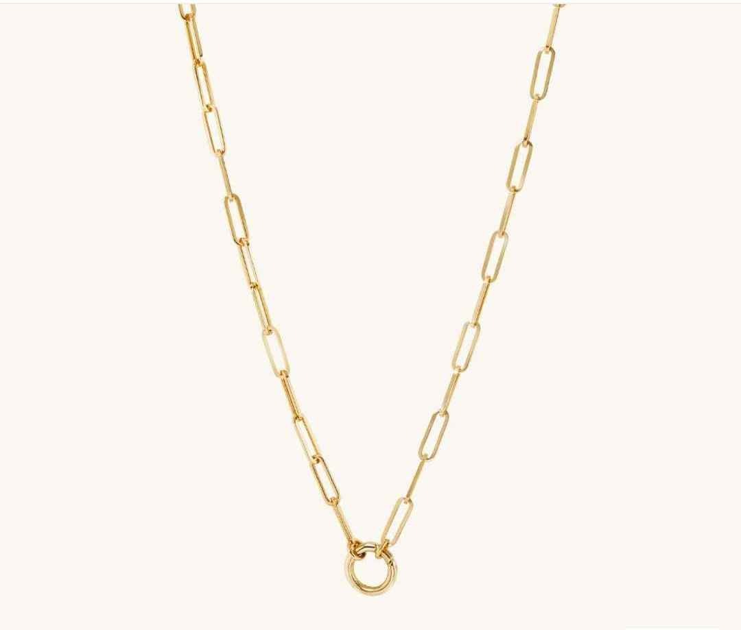 Mejuri Paperclip Chain Charm Necklace