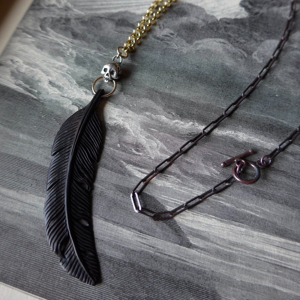 Collage Necklace - The Raven's Gift