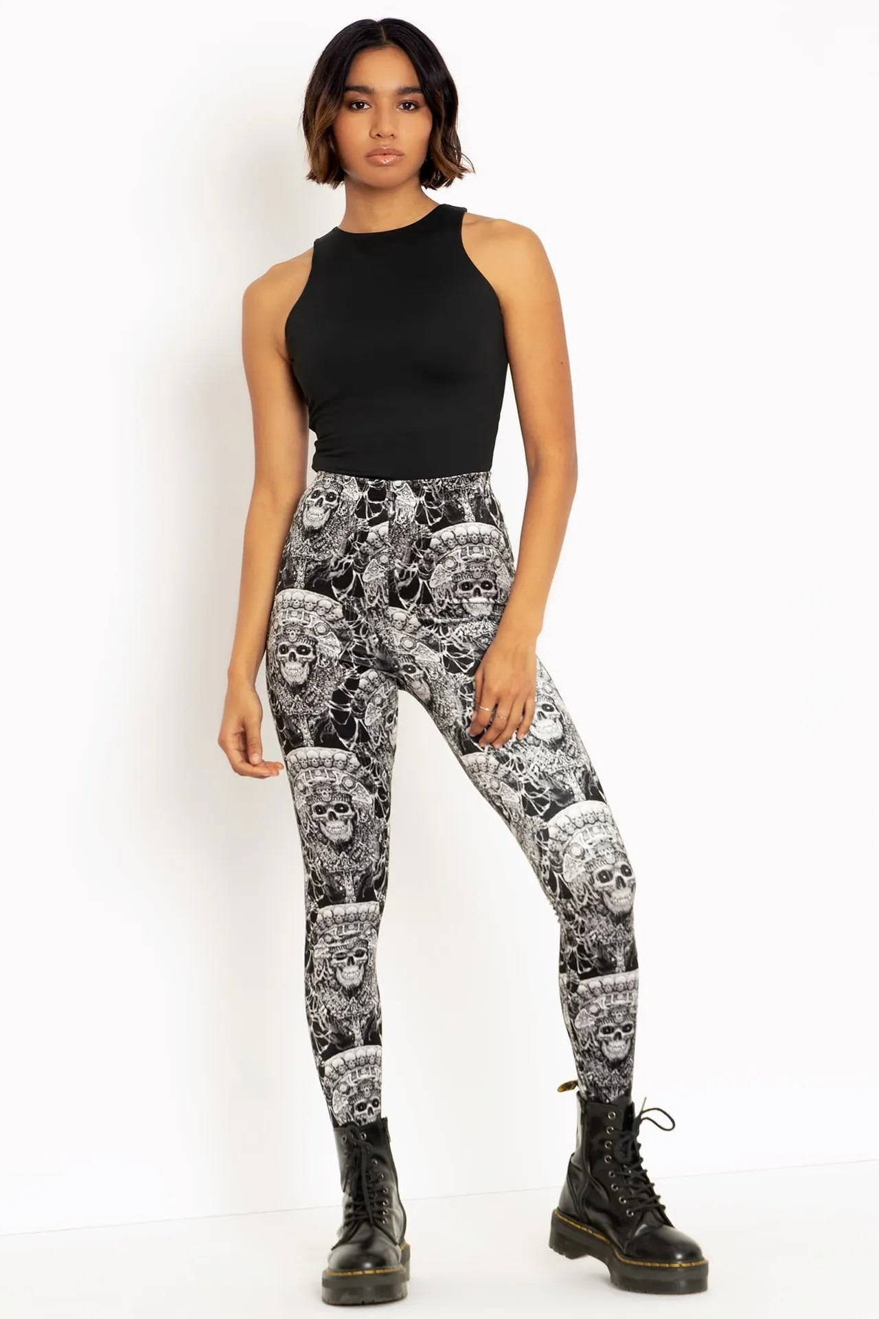 Hexe velvet high waist leggings