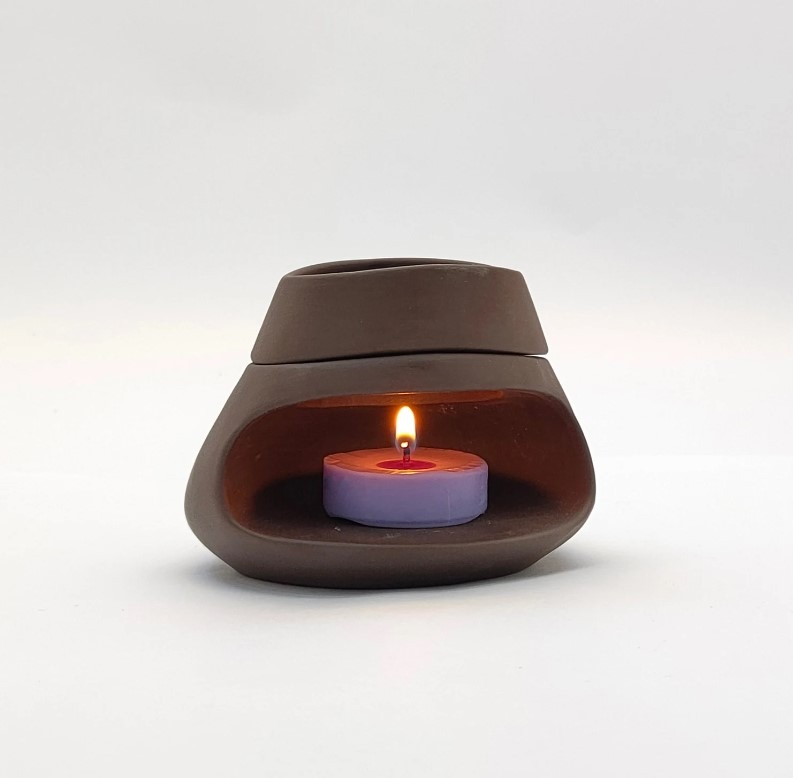 Ceramic Essential Oil Burner, Modern Handmade Aromatherapy Oil Diffuser