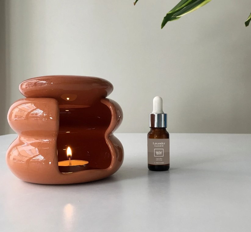 Handmade Essential Oil Burner, Modern Ceramic Aromatherapy Oil Diffuser