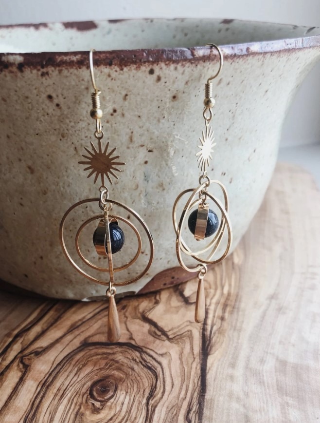 Solar Eclipse | Plantery Earrings