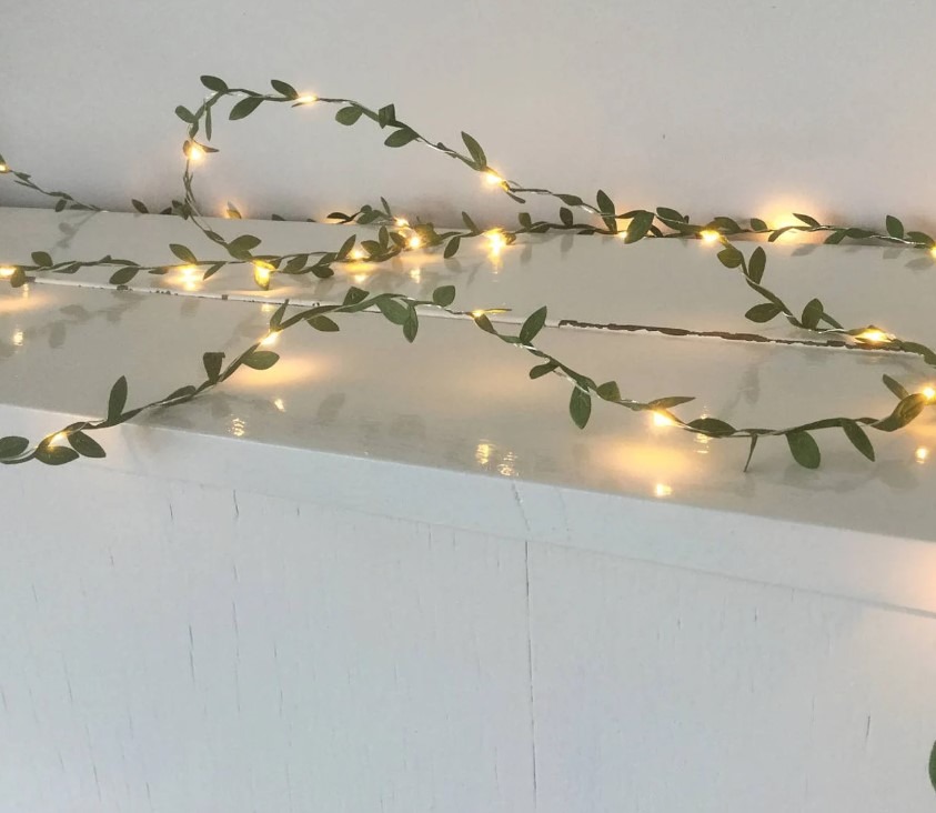 Green leaves fairy lights 5m