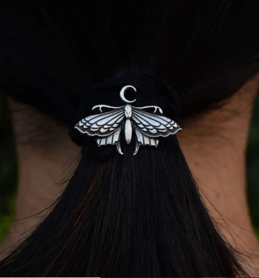 Moon Moth Butterfly Elastic Hair Band