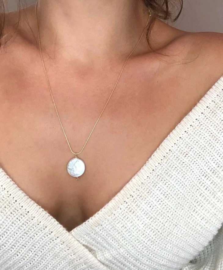 Coin Pearl Necklace