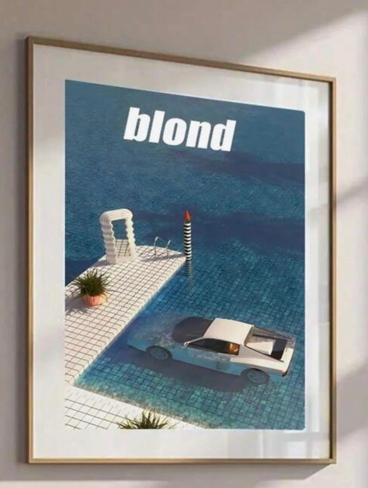 Frank Ocean Poster Decorative Painting, Ideal Gift For Bedroom Living Room Corridor, Wall Art, Wall Decor, Fall Decor, Wall Decor, Room Decoration, No Frame