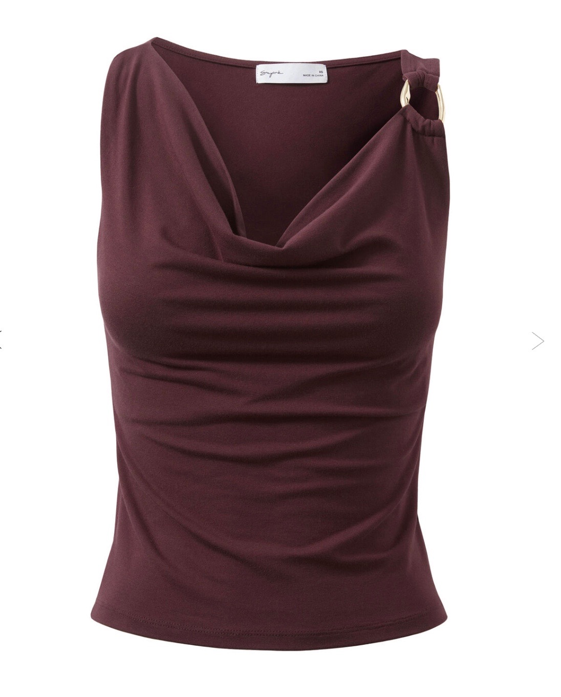 Soft Demi Cowl Neck Top