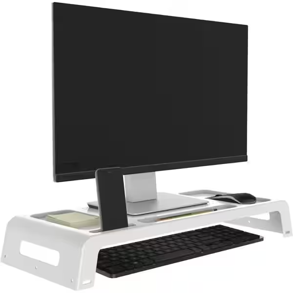 Suporte para monitor com porta Smartphone, Branco, 10090010, Maxcril - CX 1 UN