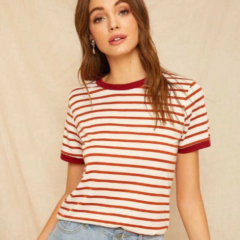 Striped Ringer Tee