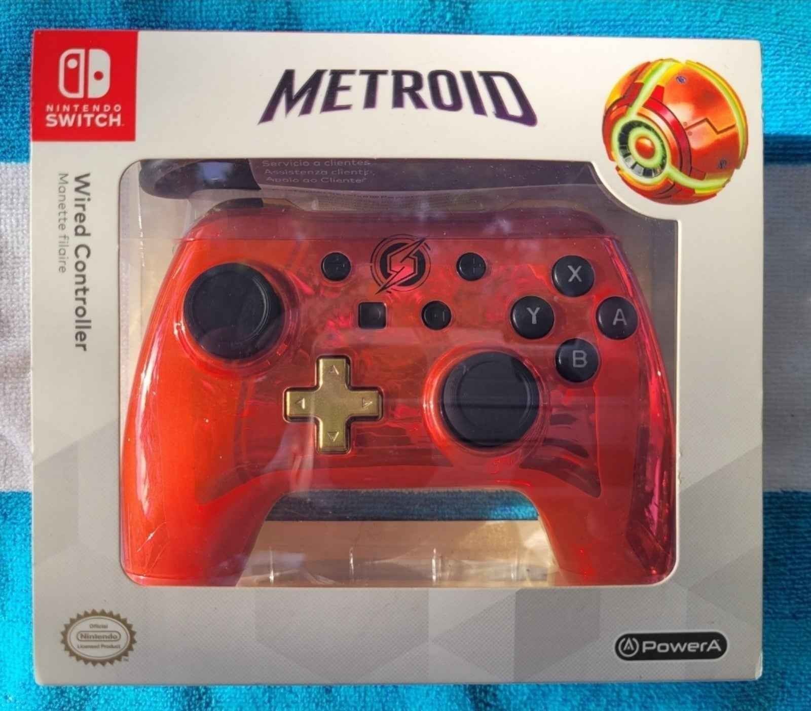 Nintendo Switch Chrome Series Metroid Wired Controller