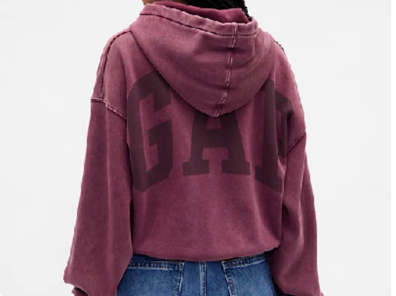 VintageSoft Crop Logo Hoodie | Gap