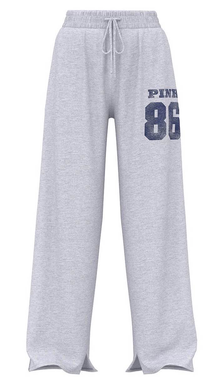 Ivy Fleece Wide-Leg Split-Hem Sweatpants - Order Bottoms online 5000010682