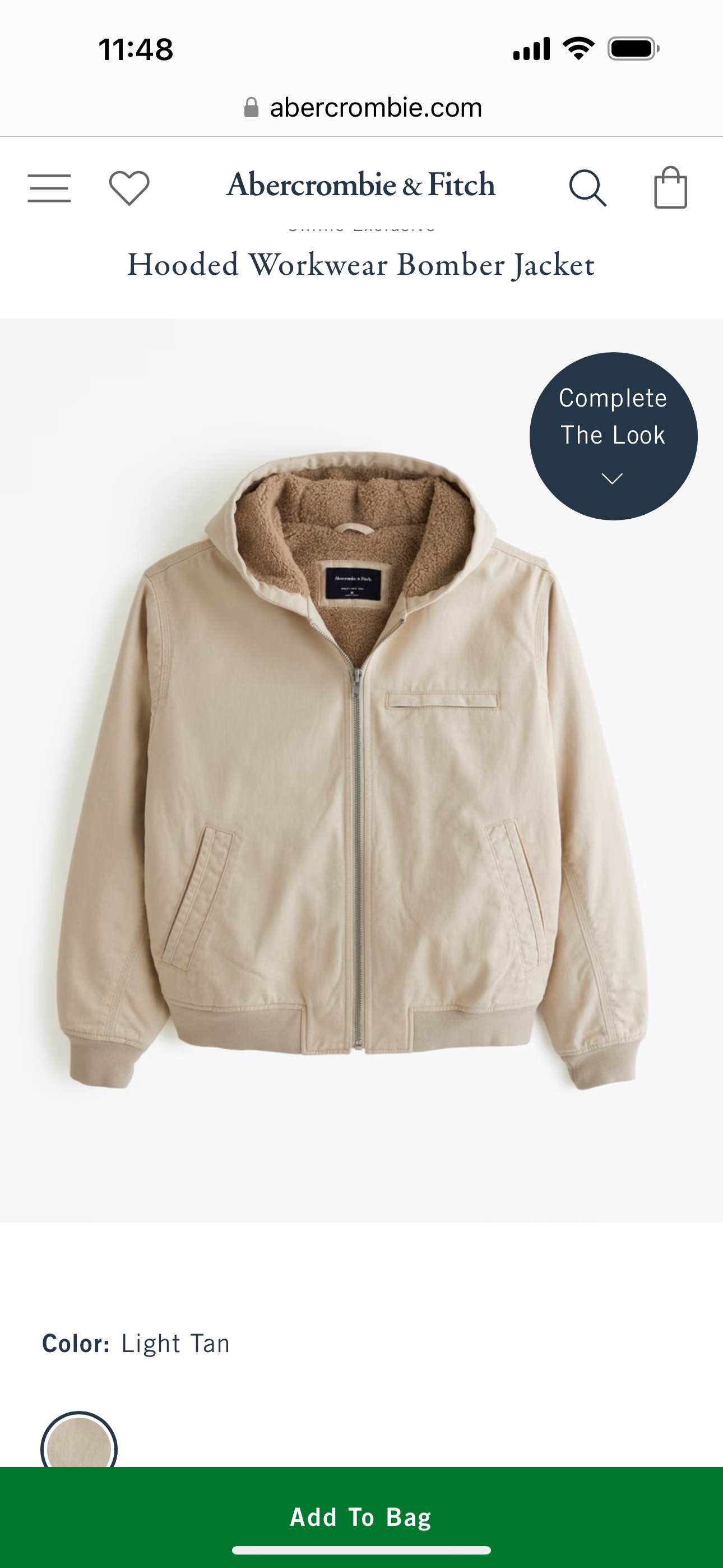 Hooded Workwear Bomber Jacket