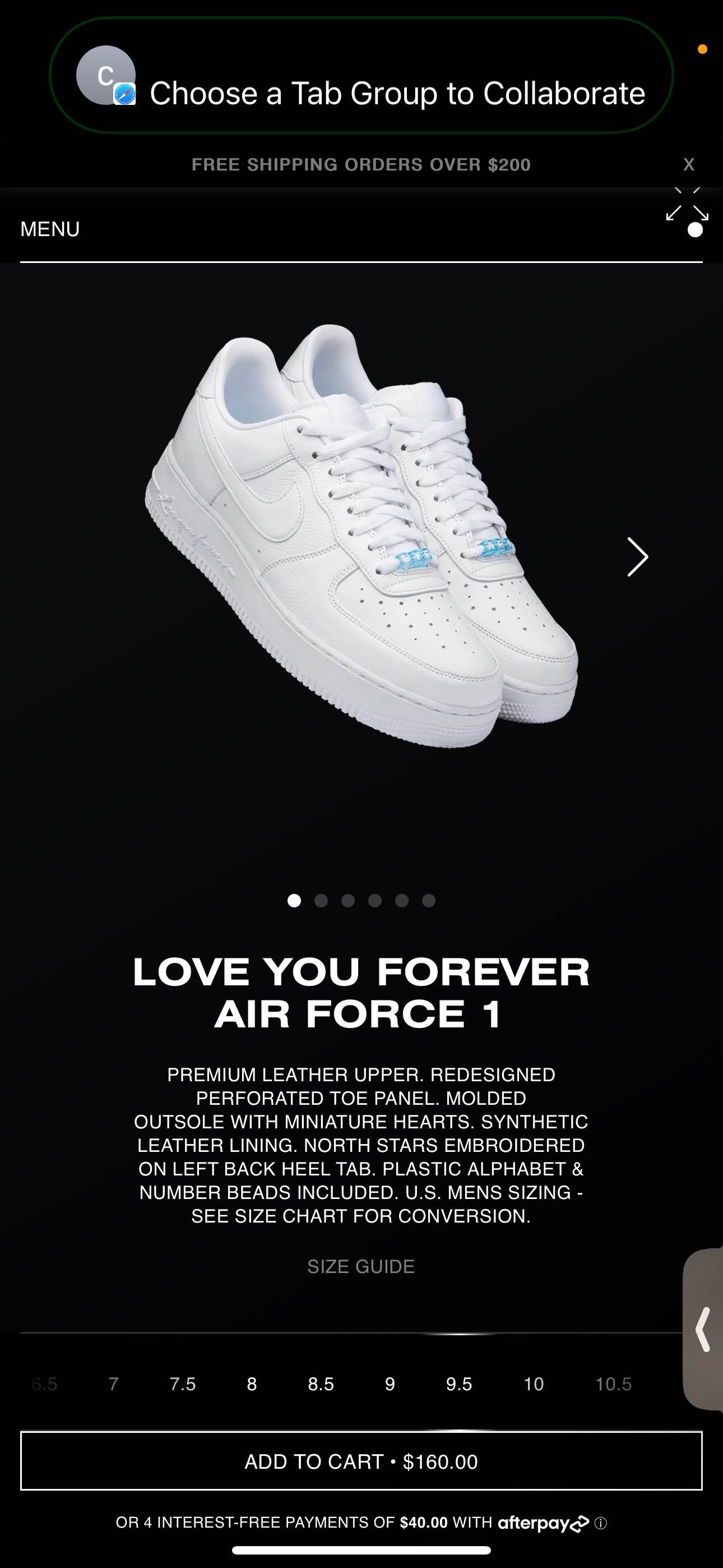 NOCTA Nike air forces