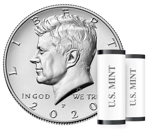 Kennedy 2020 Half Dollar, 2-Roll Set