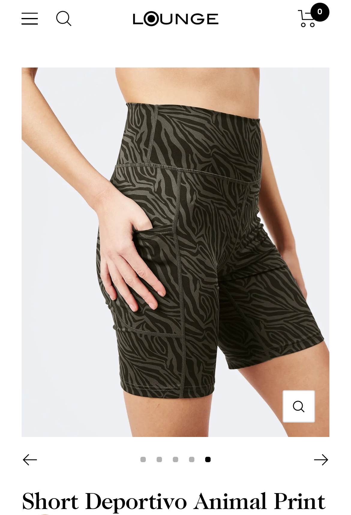 Short Deportivo Animal Print Active talla M