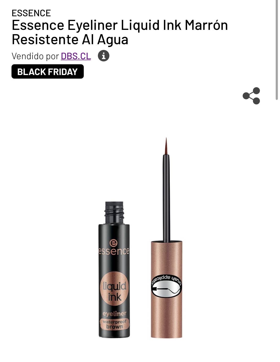 ESSENCE EYELINER LIQUID INK MARRÓN RESISTENTE AL AGUA