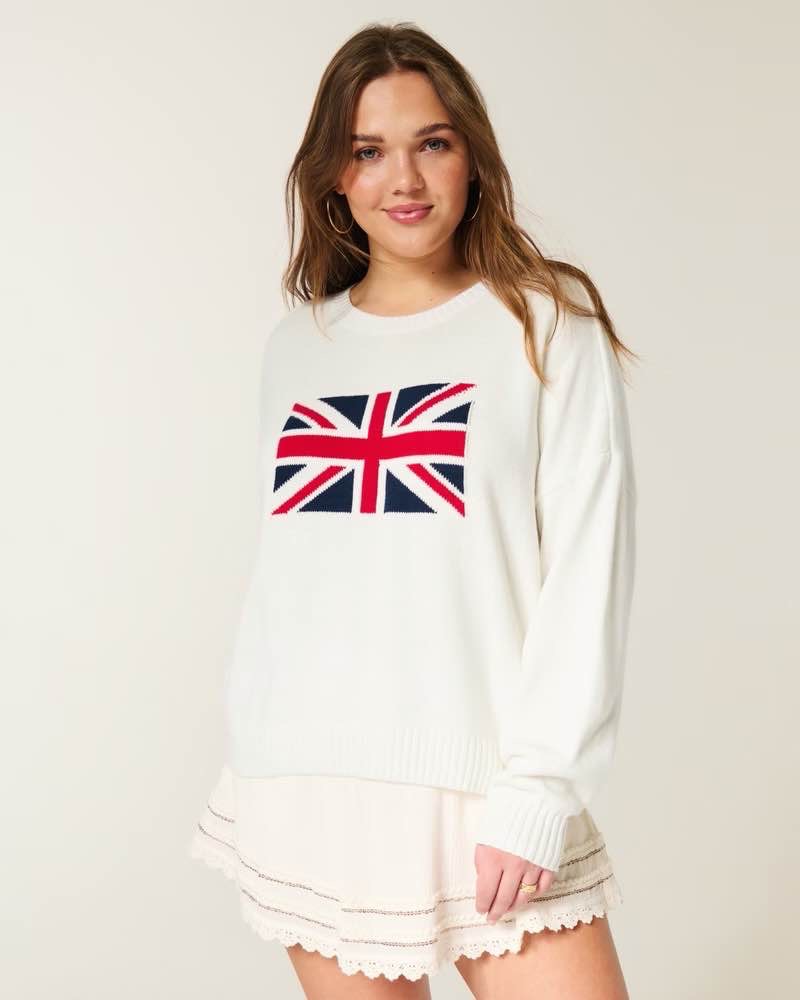 Easy Star Pattern Crew Sweater