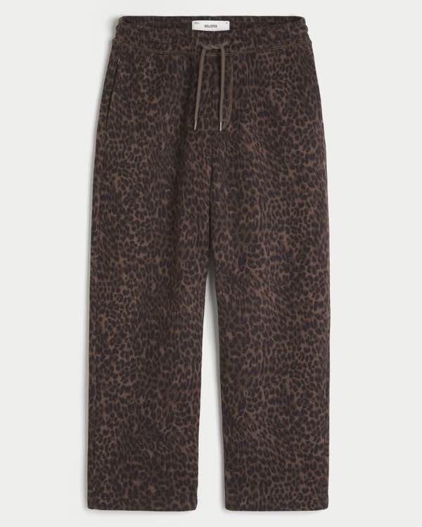 Baggy Sweatpants- leopard print