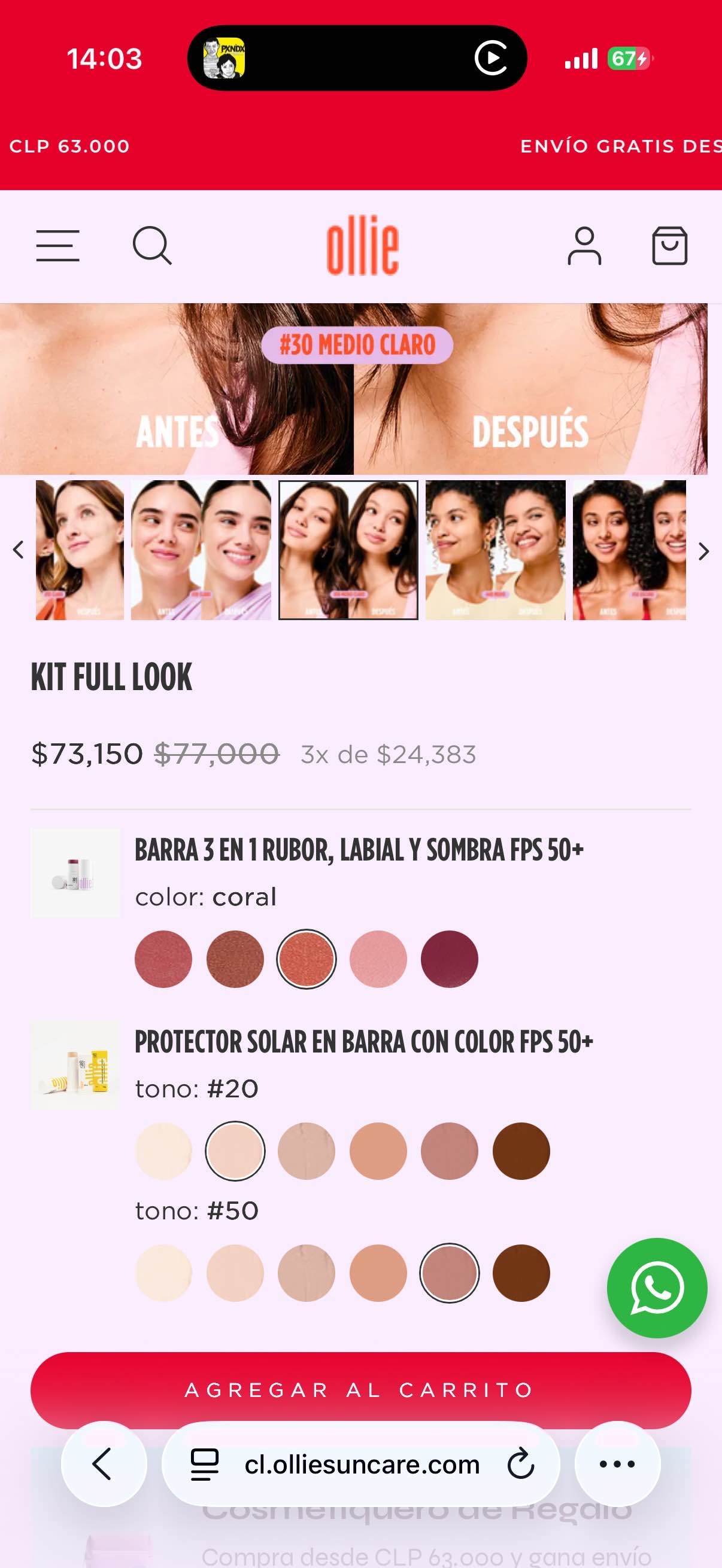 KIT FULL LOOK