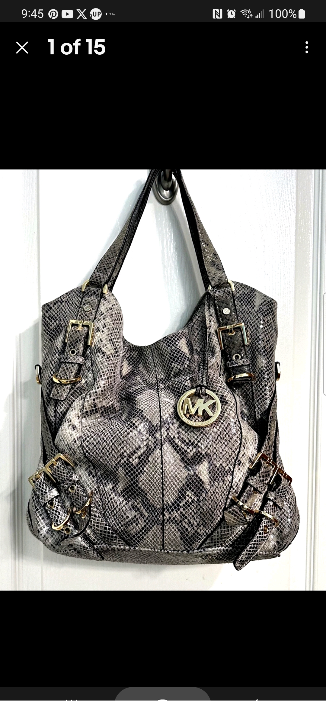 Michael Kors Python Hobo Bag
