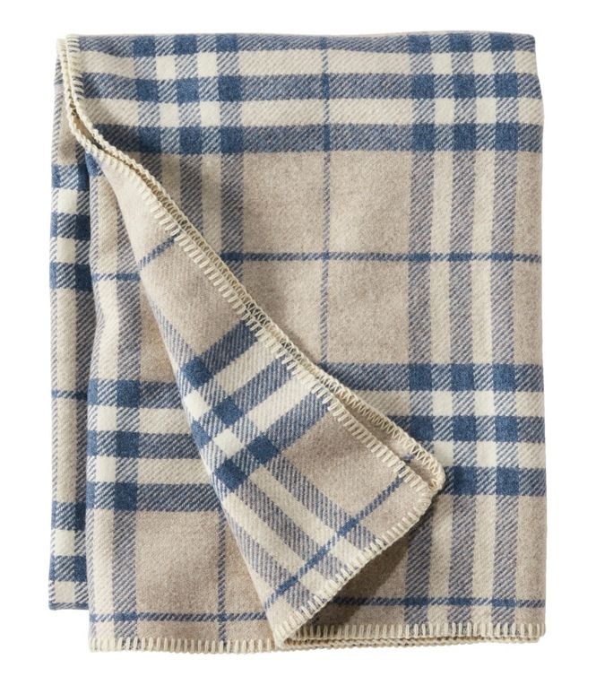 L. L. Bean Washable Wool Blanket, Plaid