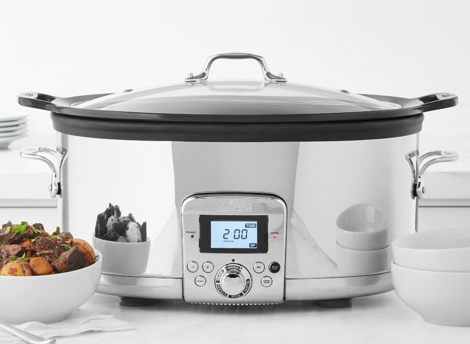 William Sonoma: All-Clad Gourmet Plus Slow Cooker with All-In One Browning, 7-qt