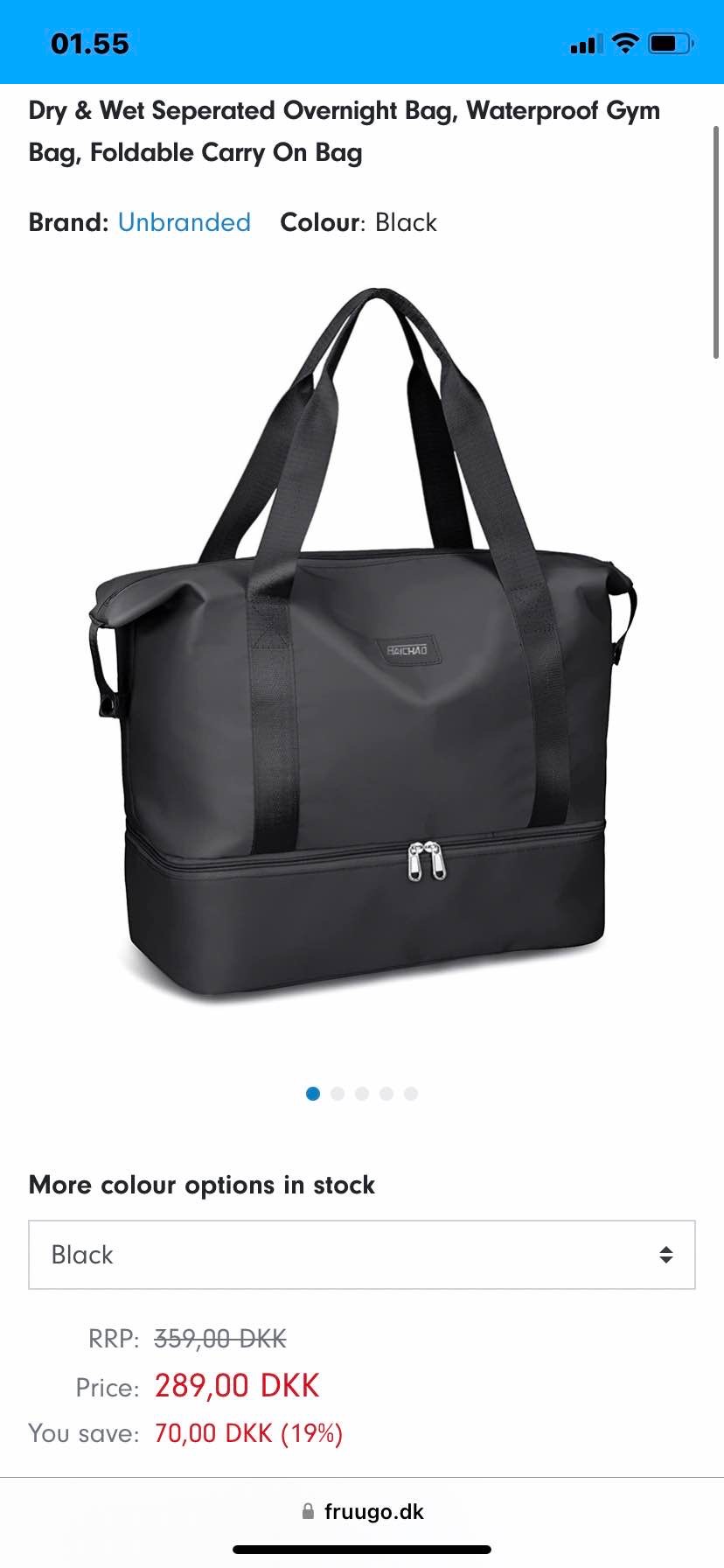 Dry & Wet Separated Overnight Bag
