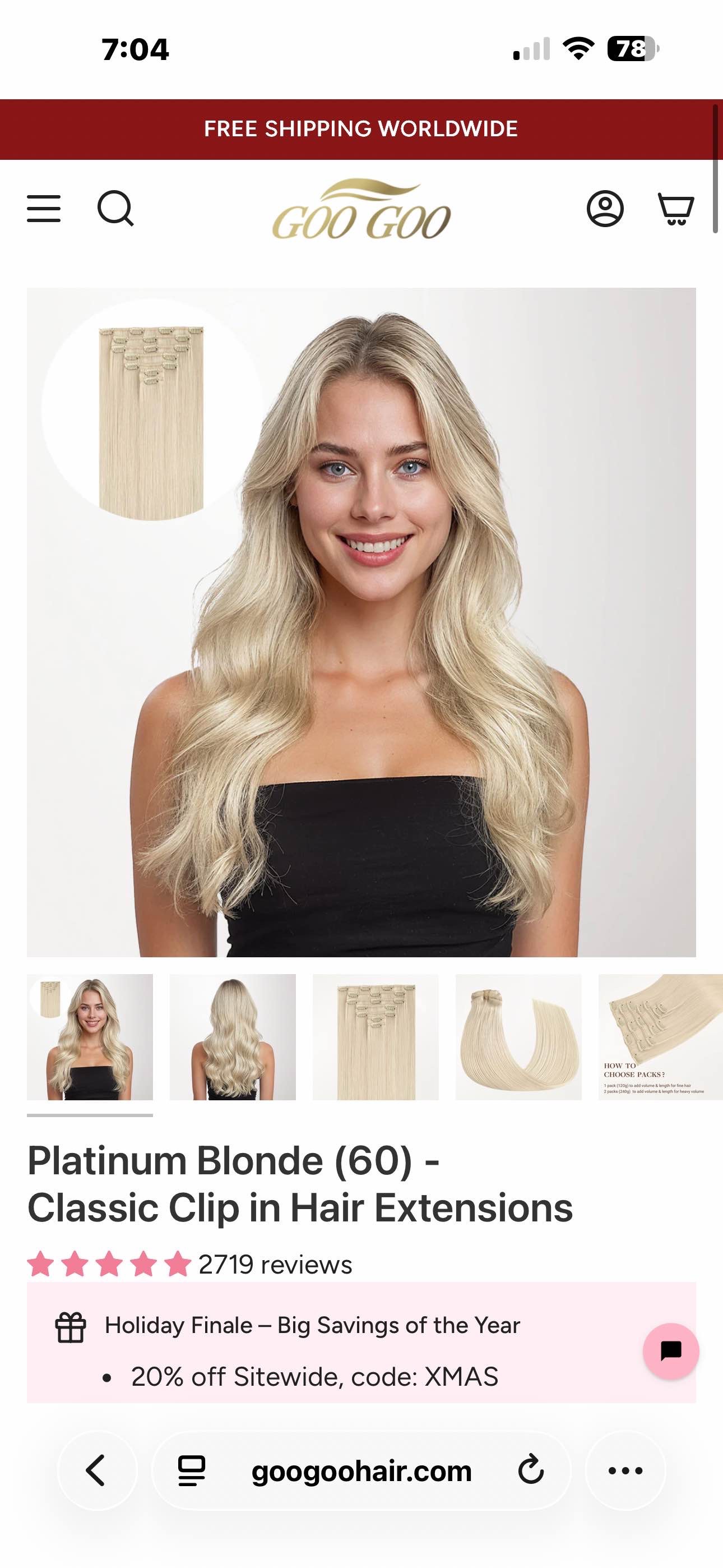 Classic Clip in Hair Extensions