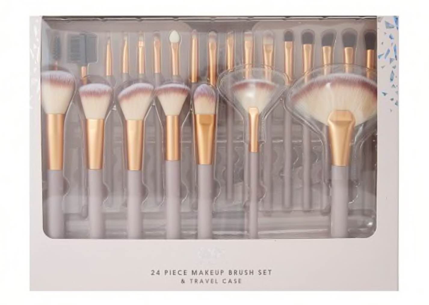 OXX Cosmetics 24 Piece Makeup Brush Set and Travel Case