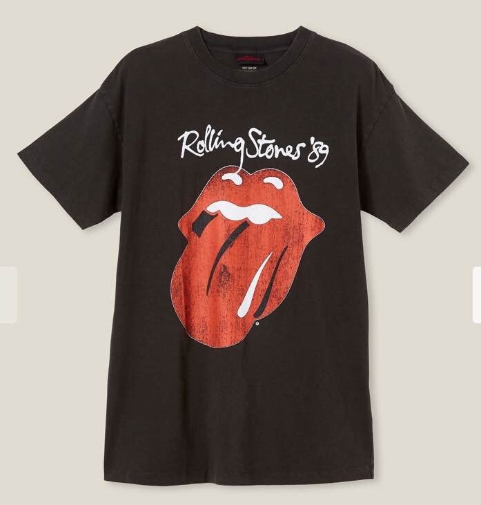 Boyfriend Fit Rolling Stones Tee