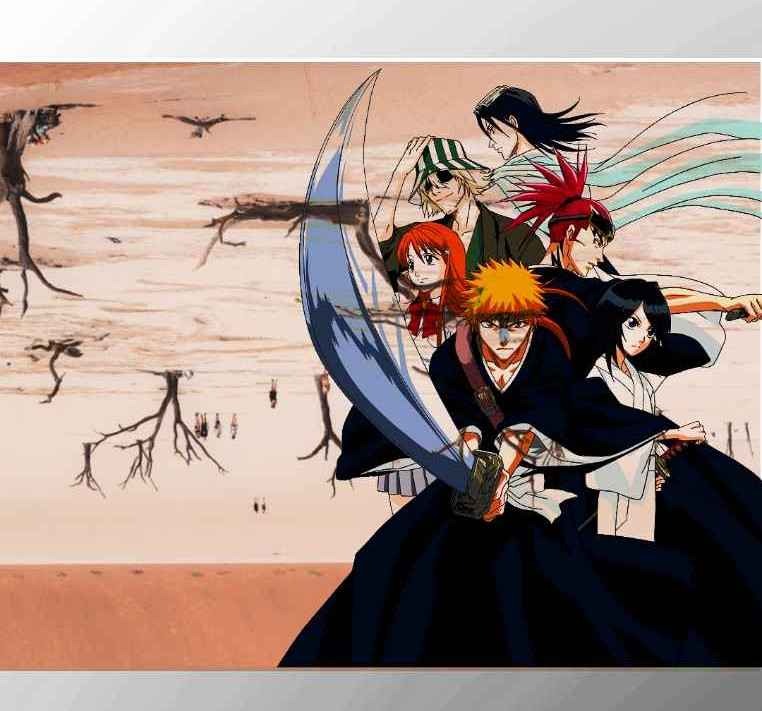 Wall Scroll Poster Fabric Painting For Anime BLEACH Key Roles 221 S