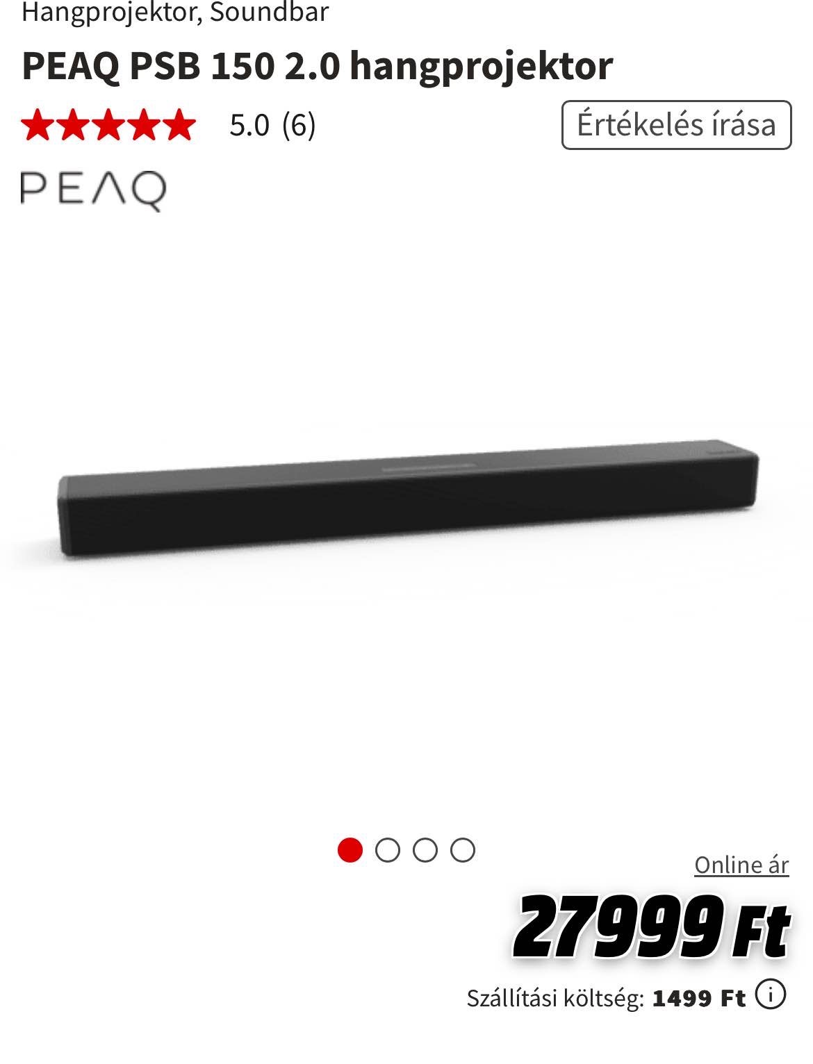 PEAQ PSB 150 2.0 hangprojektor