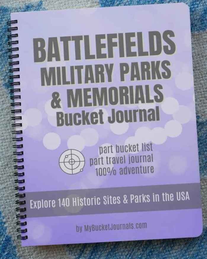 Battlefields, Military Parks & National Memorials Bucket Journal - Spiral