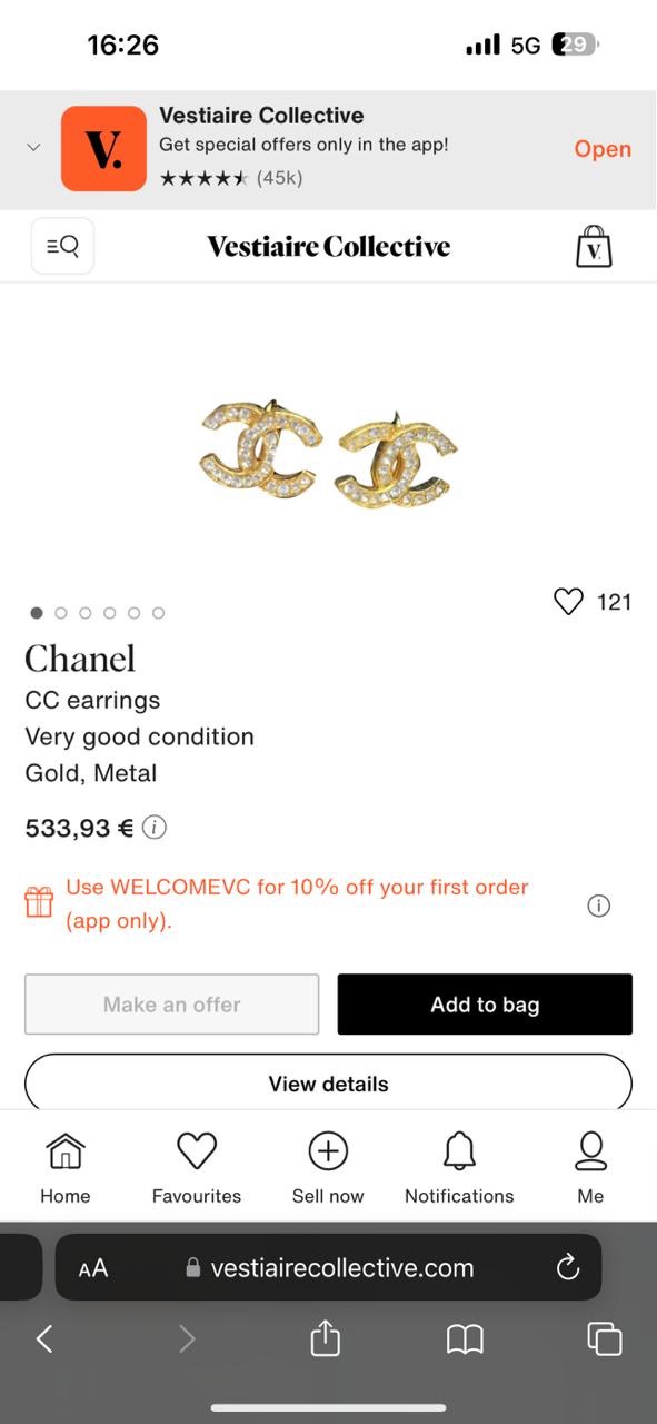 Chanel CC earrings