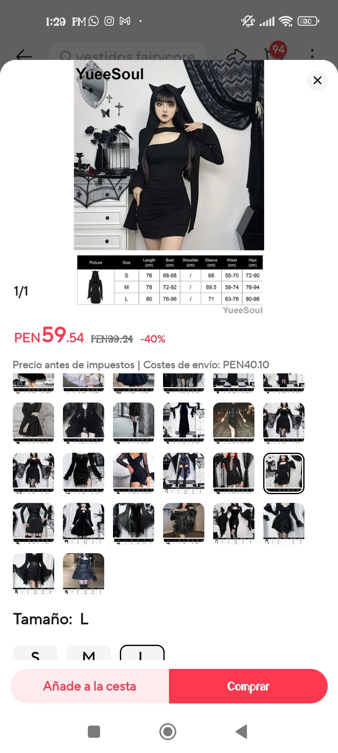 Dark Academia Gothic Dress Women Fairycore Grunge Streetwear Desert Style Cute Hotsweet Cat Ear Hooded Dress Clubwear