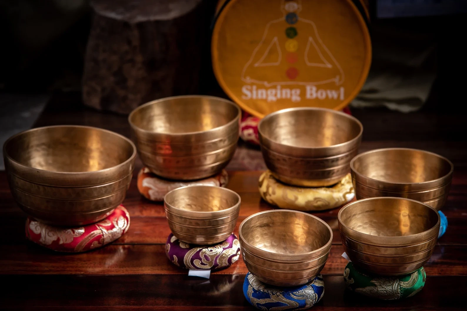 Singing bowls set
